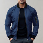 Cosima | Men's Bomber Jacket | Lightweight, Full-Zip | Ribbed Collar
