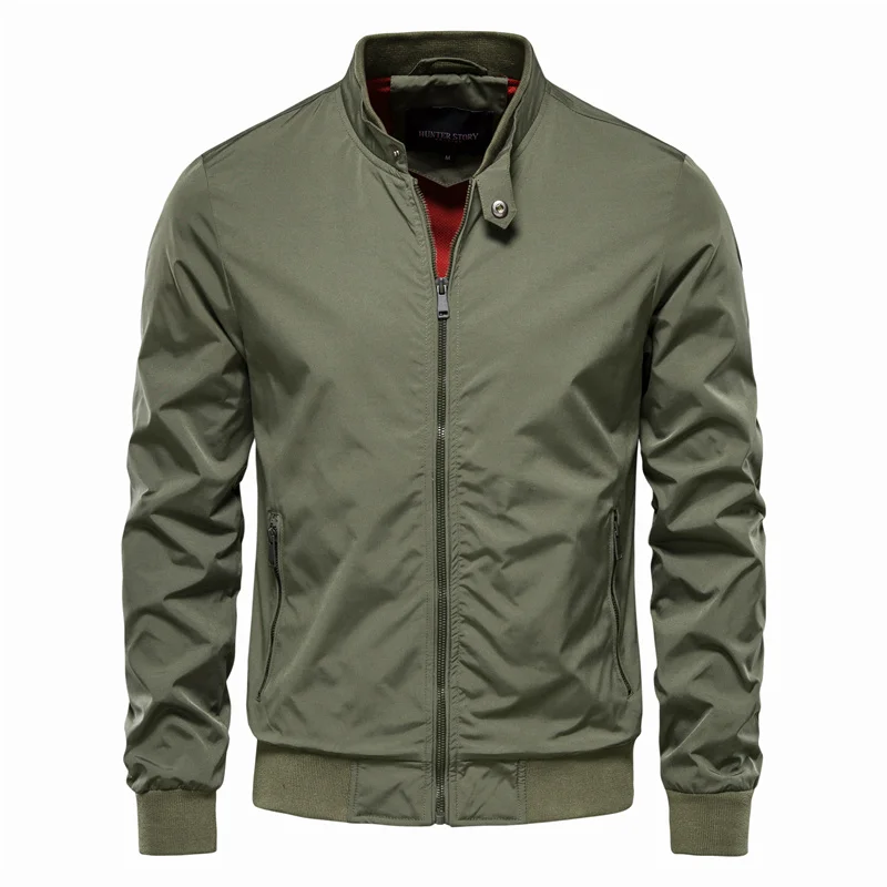 Ximena | Men's Bomber Jacket | Lightweight, Windproof | Zip-Up, Casual