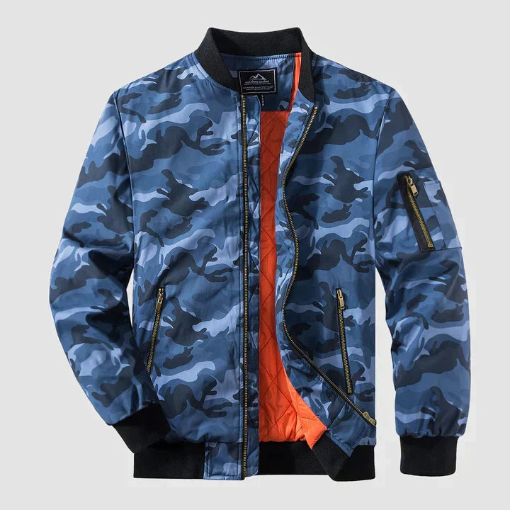 Zinnia | Men's Bomber Jacket | Lightweight, Windproof | Zip-Up