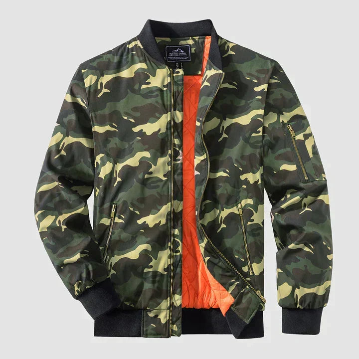 Zinnia | Men's Bomber Jacket | Lightweight, Windproof | Zip-Up