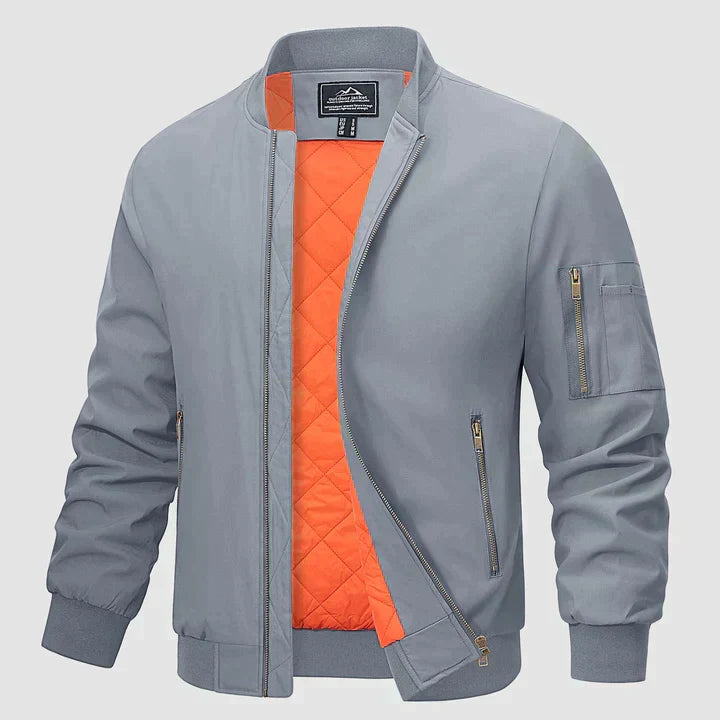 Zinnia | Men's Bomber Jacket | Lightweight, Windproof | Zip-Up