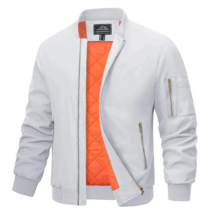 Zinnia | Men's Bomber Jacket | Lightweight, Windproof | Zip-Up