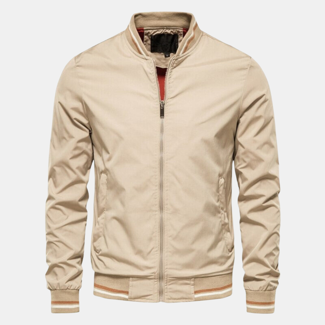 Men Bomber Jacket Harrington Zip