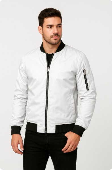 Embla | Men's Bomber Jacket | Windproof, Zip-Up | Lightweight Summer Jacket