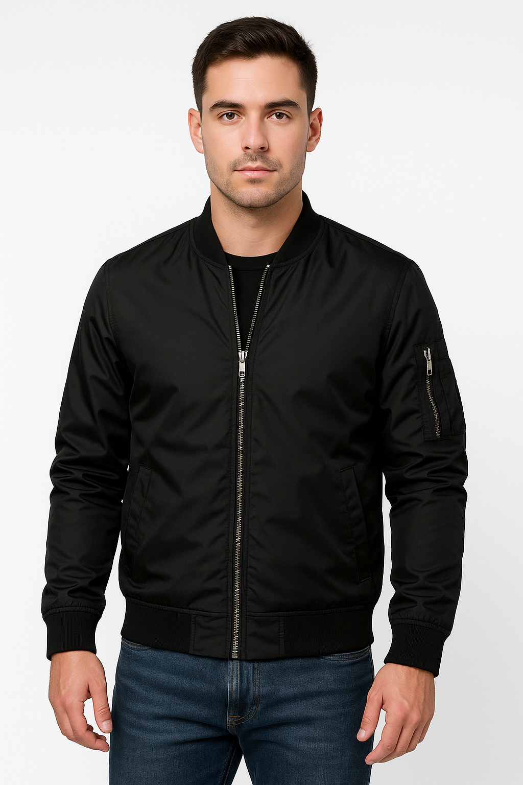 Embla | Men's Bomber Jacket | Windproof, Zip-Up | Lightweight Summer Jacket