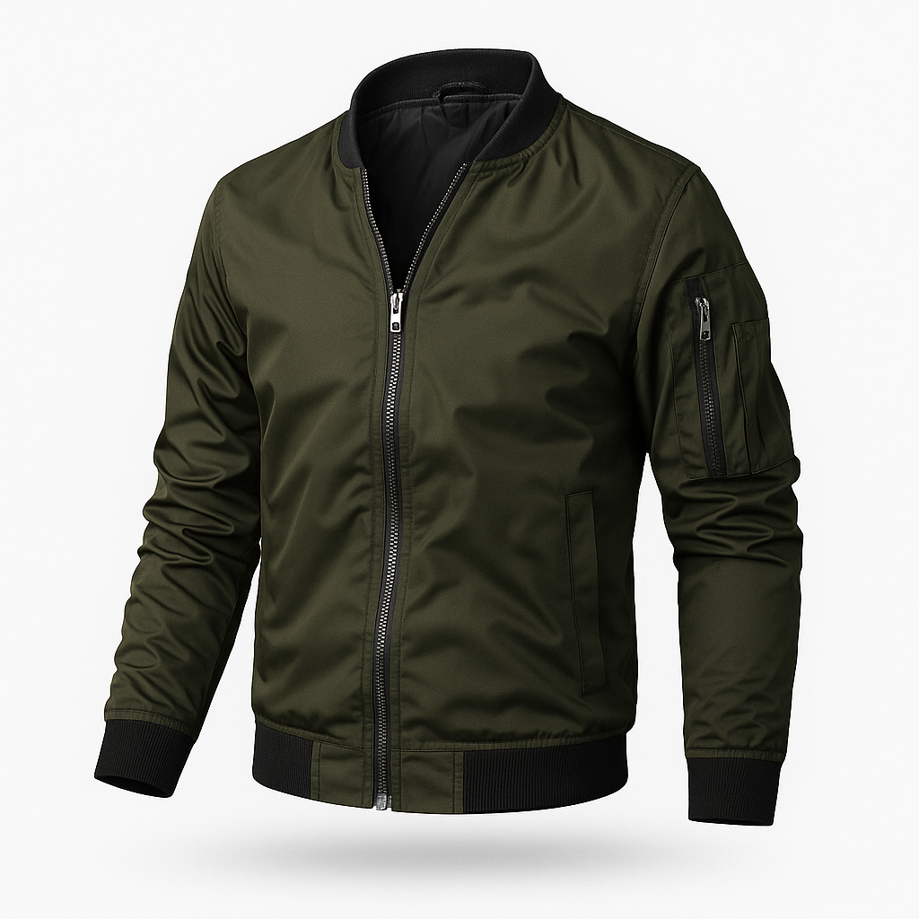 Embla | Men's Bomber Jacket | Windproof, Zip-Up | Lightweight Summer Jacket