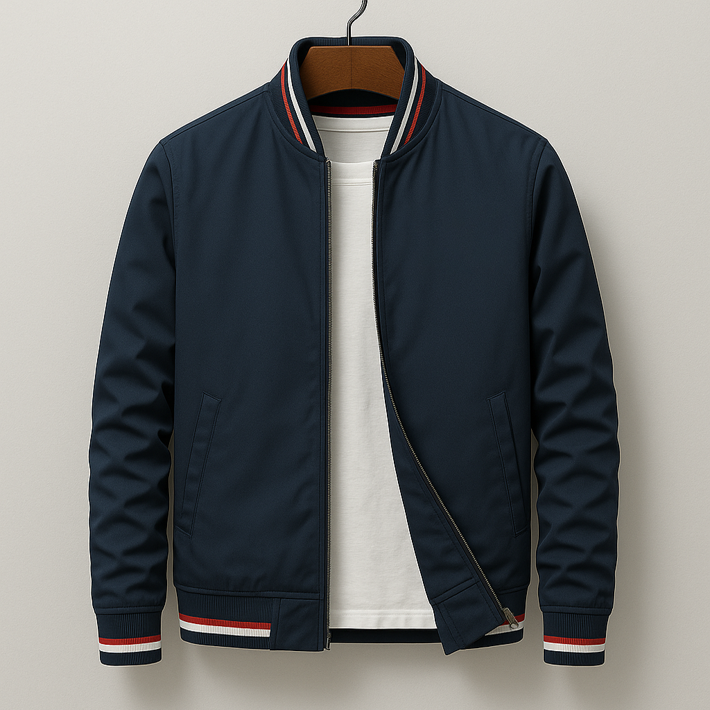 Galia | Men's Bomber Jacket | Windproof, Full-Zip | Ribbed Trim, Transition