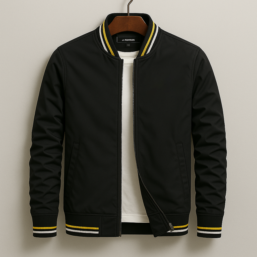 Galia | Men's Bomber Jacket | Windproof, Full-Zip | Ribbed Trim, Transition