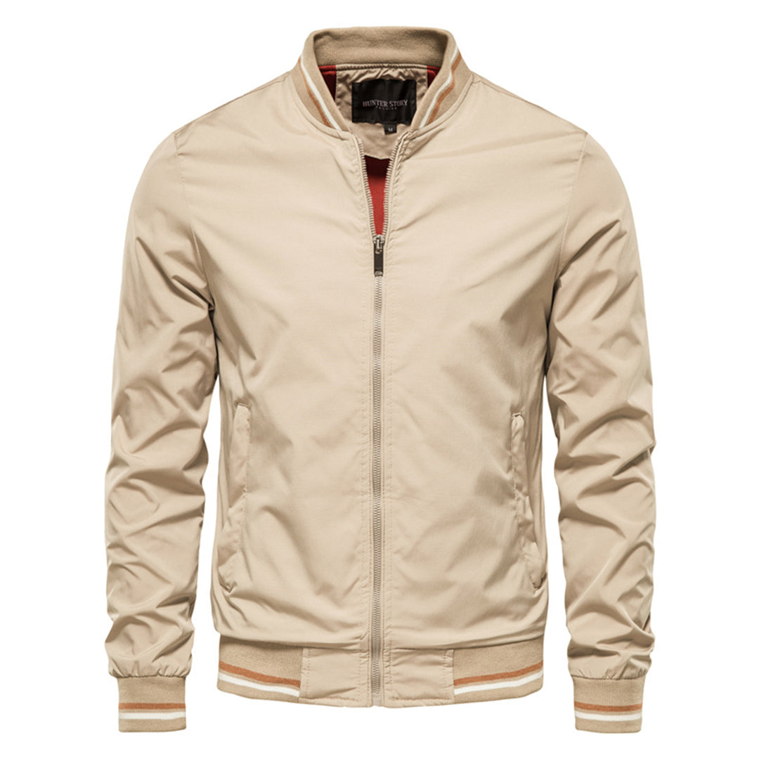 Greta | Men's Bomber Jacket | Windproof Zip-Up | Army Green, Black, Navy, Khaki