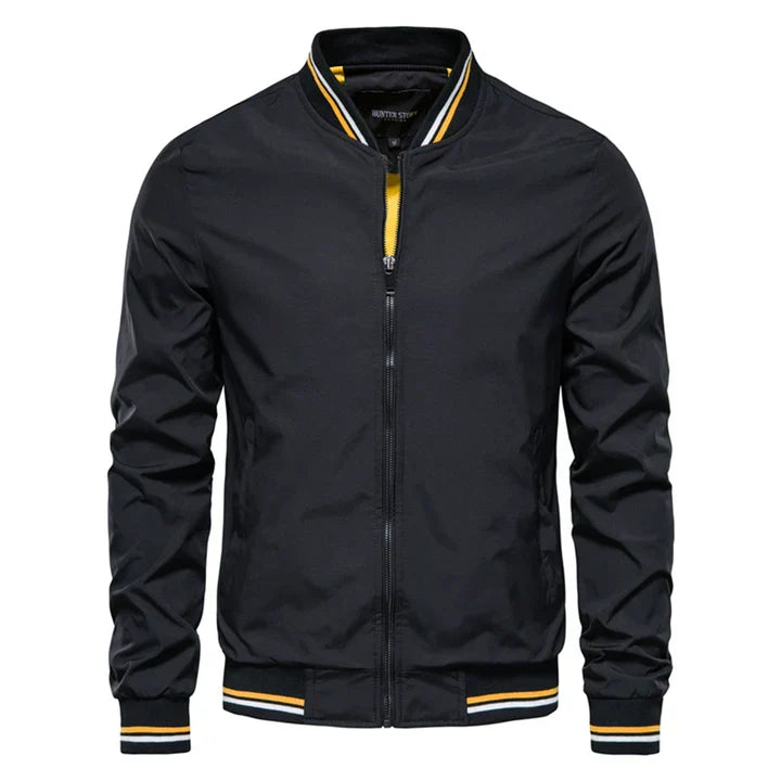 Greta | Men's Bomber Jacket | Windproof Zip-Up | Army Green, Black, Navy, Khaki