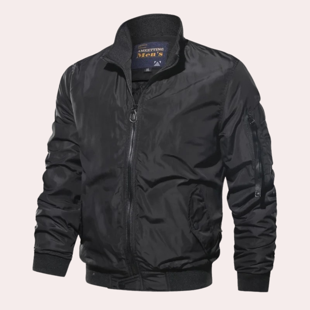 Fleur | Men's Bomber Jacket | Windproof, Zip-Up | Summer, Lightweight