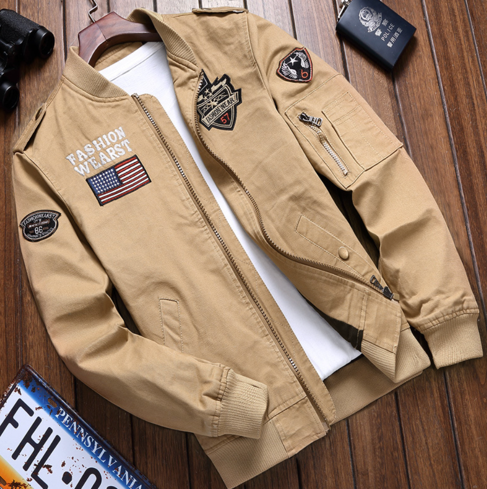 Briar | Men's Bomber Jacket | Zip-Up, Pockets | Pilot Style