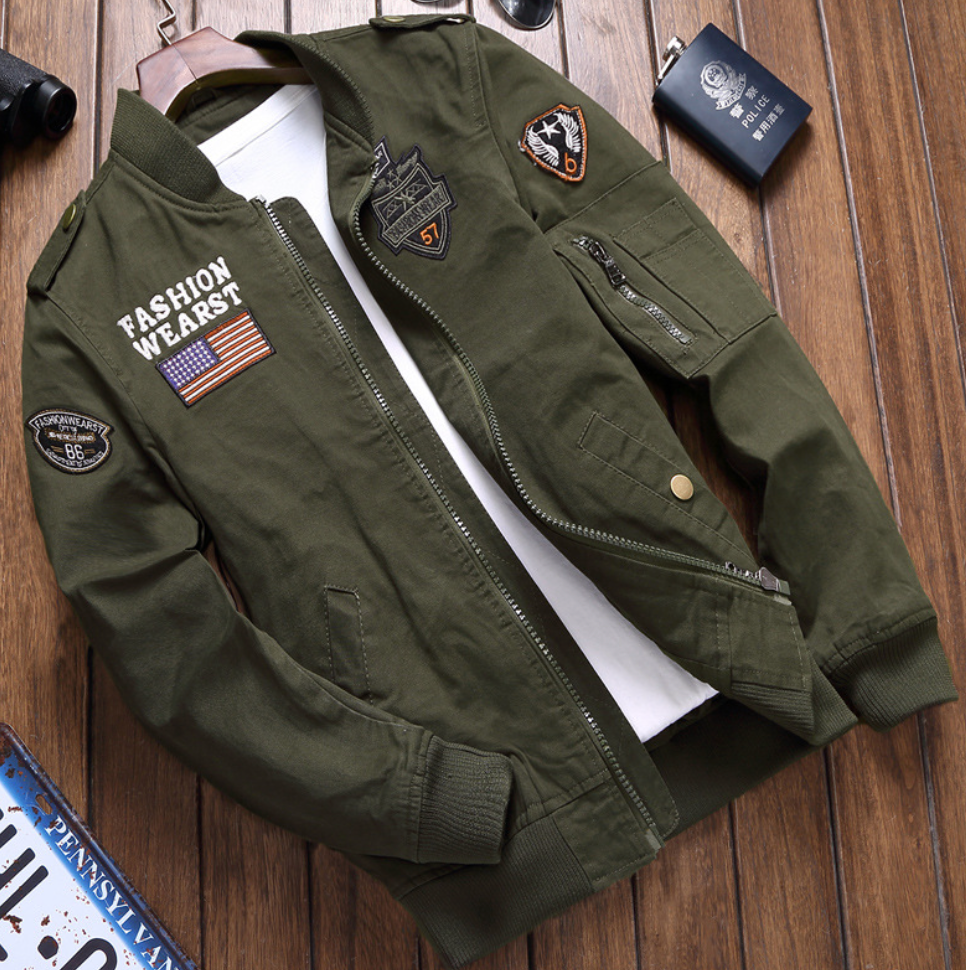Briar | Men's Bomber Jacket | Zip-Up, Pockets | Pilot Style