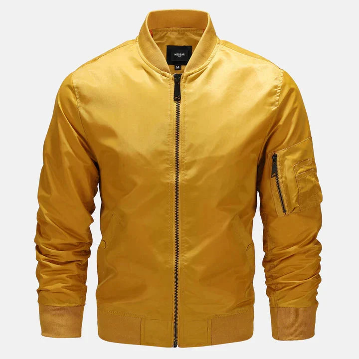 Ondina | Men's Bomber Jacket | Zip-Up, Windproof | Autumn & Spring