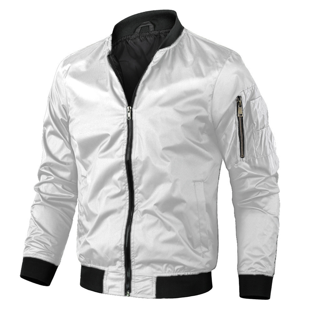 Marlowe | Men's Bomber Jacket | Vintage Zip-Up, Casual Fall | Multi-Color
