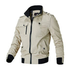 Men bomber jacket zip up cargo style in multiple colours