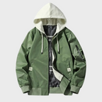 Bexcellent | Men's Bomber Jacket | Windproof, Hooded | Autumn, Zip-Up