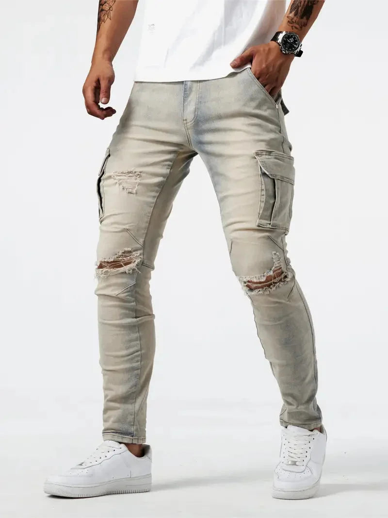 Anouk | Men's Cargo Pants | Casual, Denim, Multi-Pocket