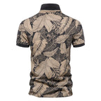 Wren | Men's Hawaiian Polo Shirt | Tropical Print, Short Sleeve | Summer