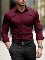Jade | Men's Dress Shirt | Wrinkle-Free, Slim Fit | Button-Up
