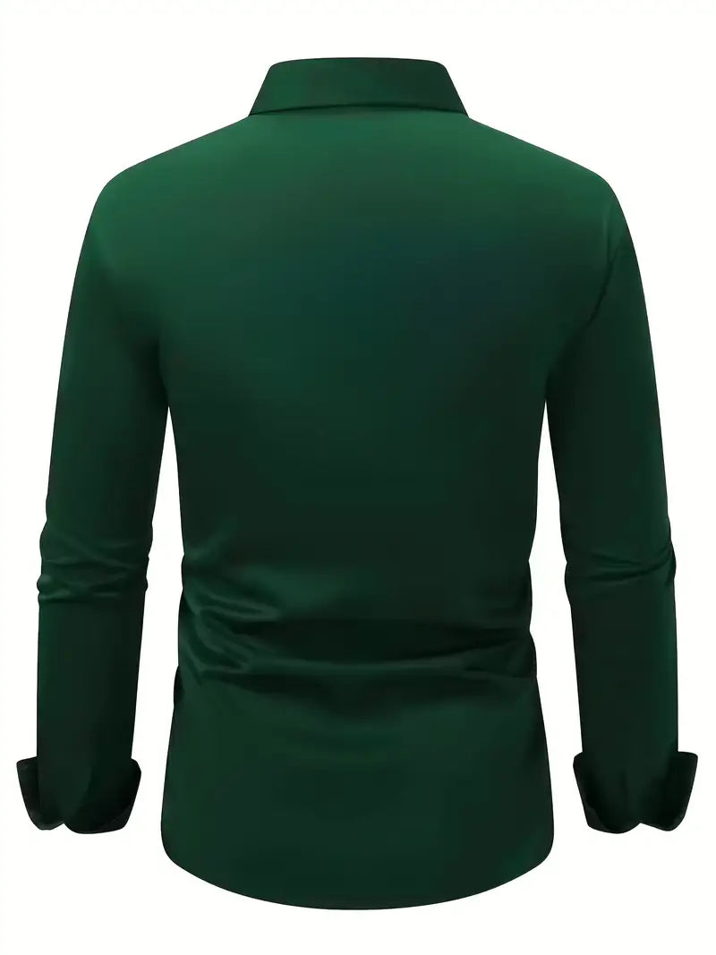 Jade | Men's Dress Shirt | Wrinkle-Free, Slim Fit | Button-Up