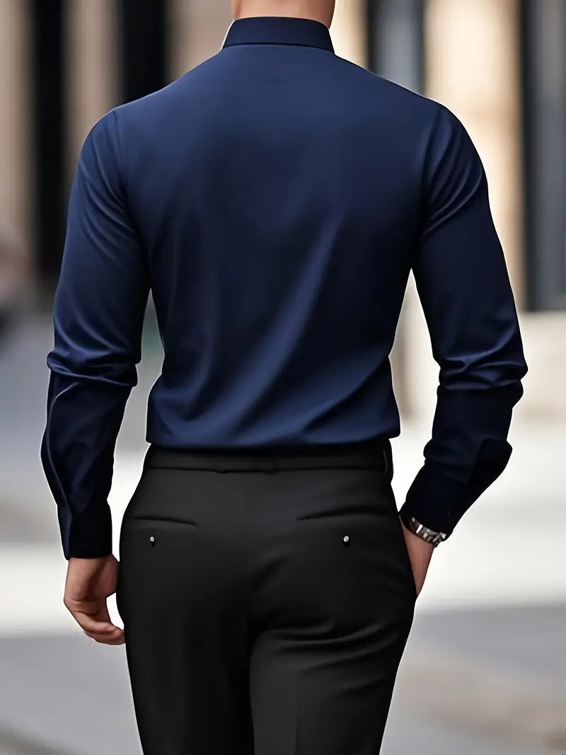 Jade | Men's Dress Shirt | Wrinkle-Free, Slim Fit | Button-Up