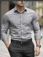 Jade | Men's Dress Shirt | Wrinkle-Free, Slim Fit | Button-Up
