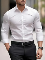 Jade | Men's Dress Shirt | Wrinkle-Free, Slim Fit | Button-Up