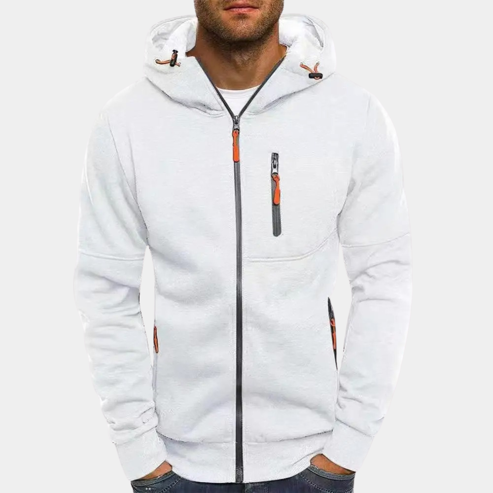 Thalia | Men's Zip-Up Hoodie | Casual, Relaxed Fit | Lightweight