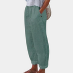 Women Linen Pants Relaxed Fit Wide Leg Lightweight | Liora