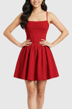 Mini Dress Women Y2K Ruched Corset Spaghetti Strap Fitted Bodycon