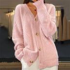 Selene | Women's Cashmere Cardigan | Button-Front, Long Sleeve