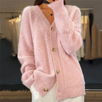 Selene | Women's Cashmere Cardigan | Button-Front, Long Sleeve