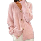 Selene | Women's Cashmere Cardigan | Button-Front, Long Sleeve