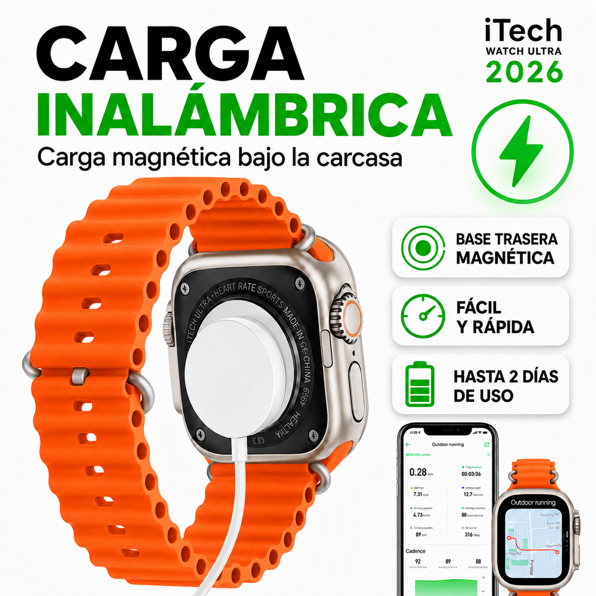 Smartwatch Bluetooth Calling Heart Rate Monitor GPS Sleep Tracking