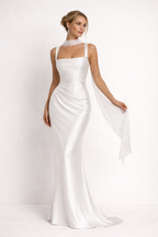 Linnea | Women's Maxi Dress | Strapless, Slim Fit | Formal Evening