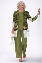 Noor | Women's 3-Piece Set | Cardigan, Top & Trousers | Relaxed Fit