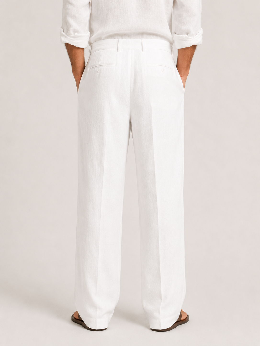 Luna | Men's Linen Trousers | Drawstring, Relaxed Fit | Summer