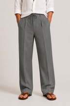Luna | Men's Linen Trousers | Drawstring, Relaxed Fit | Summer