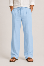 Luna | Men's Linen Trousers | Drawstring, Relaxed Fit | Summer