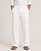 Luna | Men's Linen Trousers | Drawstring, Relaxed Fit | Summer