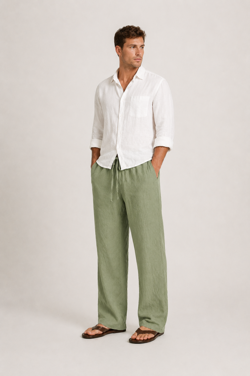 Men Linen Pants Relaxed Fit | Birdie