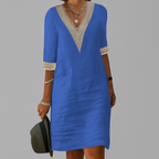Zelda | Women's Linen Summer Dress | Midi Length, Relaxed Fit | Breathable