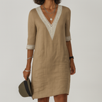 Zelda | Women's Linen Summer Dress | Midi Length, Relaxed Fit | Breathable