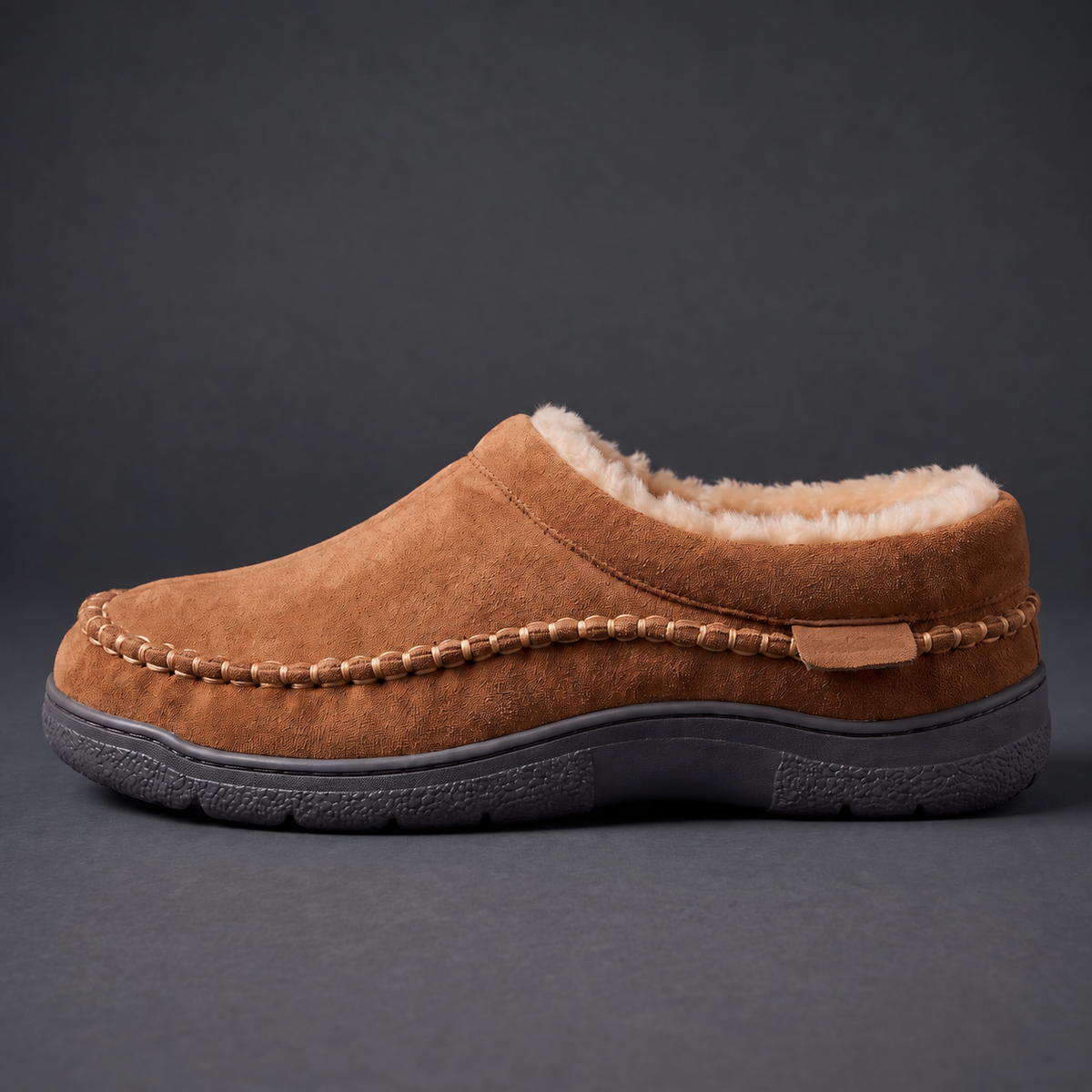 Orthopedic Slippers Men | Winter Fur Lined Plush Cushioned Sole