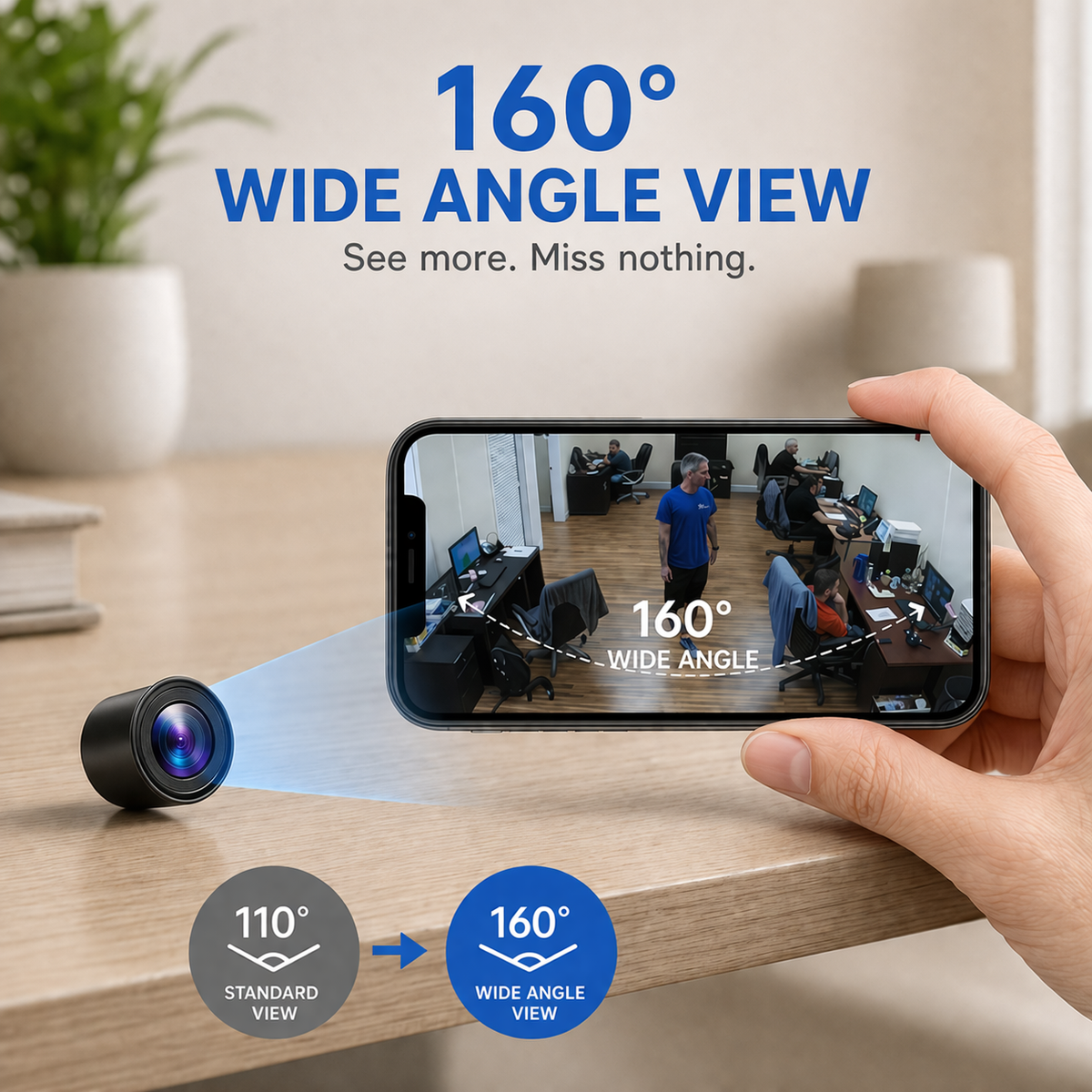 Full HD Mini Spy Camera Wireless WiFi Hidden Security Camera