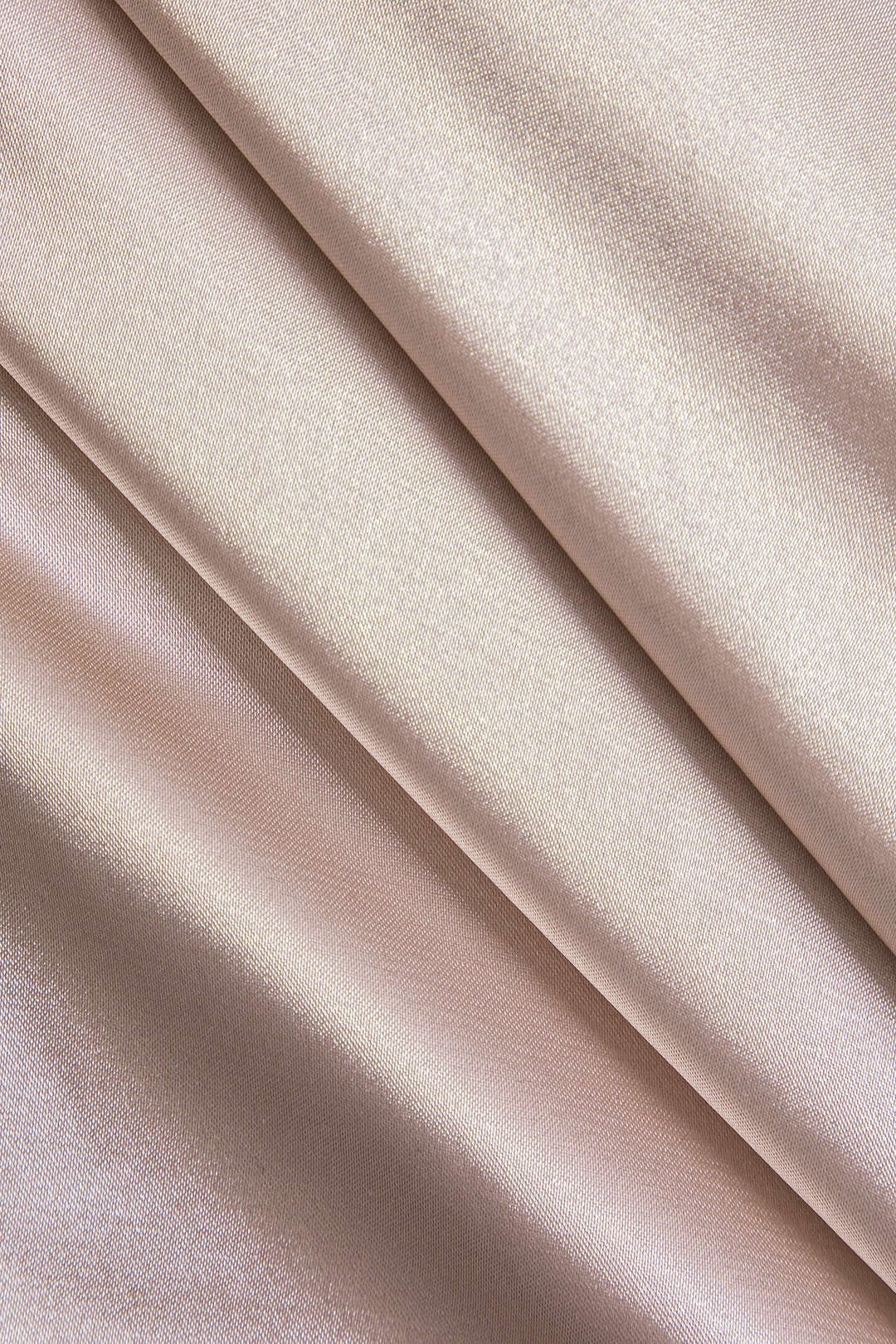 Reva | Satin Blouse | One-Shoulder, Balloon Sleeve | Champagne