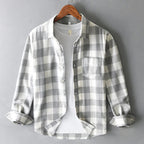 Giselle | Plaid Shirt | Brushed Cotton Check, Button-Down | Men's
