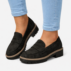 Linnea | Women's Slip-On Loafers | Low Block Heel, Cushioned | 6 Colours