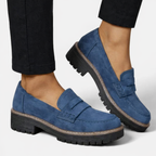 Linnea | Women's Slip-On Loafers | Low Block Heel, Cushioned | 6 Colours